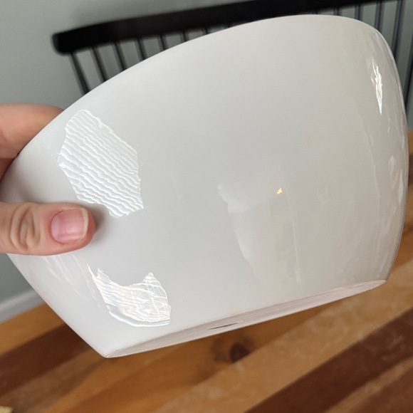 Crate&Barrel Elegant White Ceramic Bowl - Picture 10 of 11
